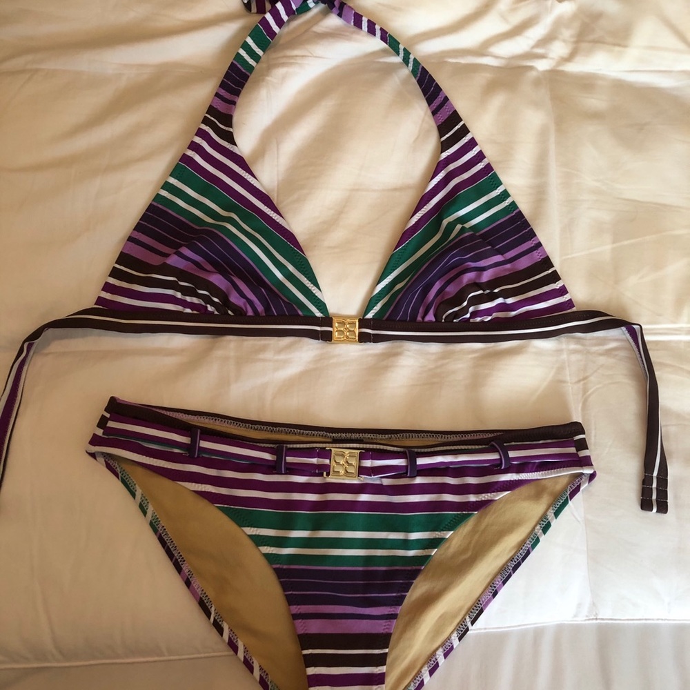 BCBG Max Azria striped bikini